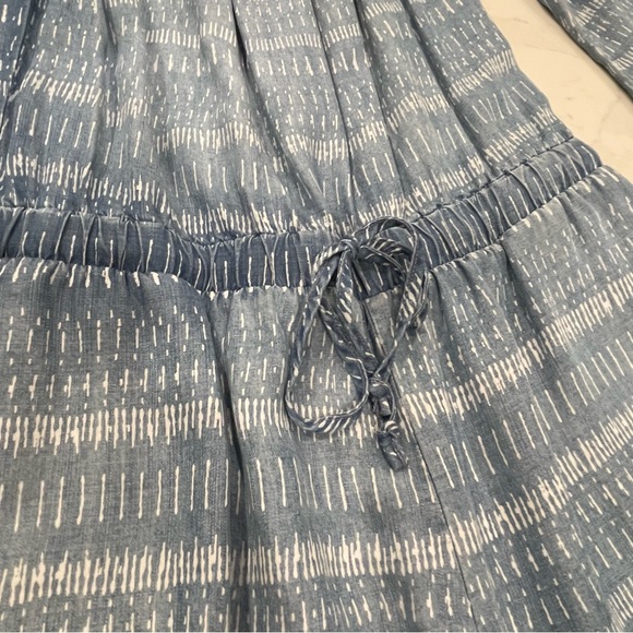 Cloth & Stone Blue Printed Off-Shoulder Women’s Romper - Picture 4 of 12